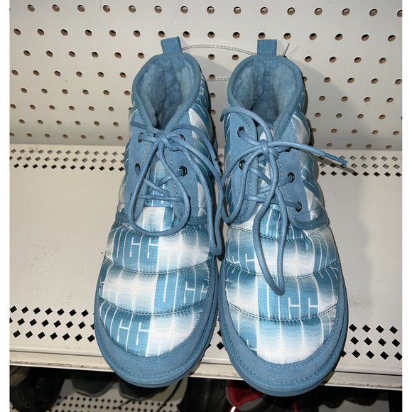 UGG Neumel LTA Wavelength Mens Insulated Winter Snow Boots Size 12 Blue White - Picture 4 of 9